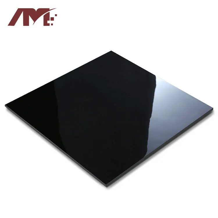 Black/White Glossy Porcelain Floor Tile 600x600mm product sample