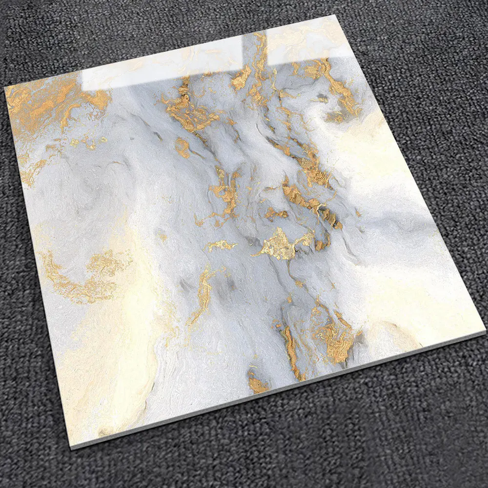 Stone-Look Polished Porcelain Wall And Floor Tile 600x600mm
