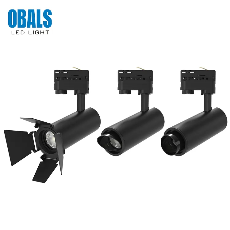 Aluminum COB LED Track Spotlight Black/White 15-30W product sample