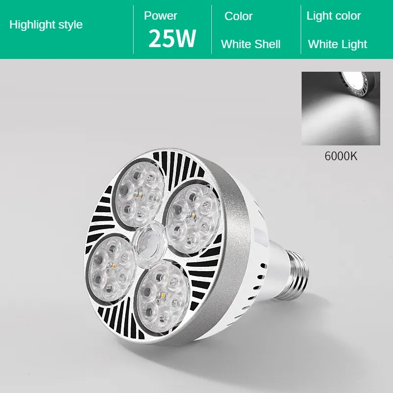 Aluminum COB LED Track Spotlight 25-45W