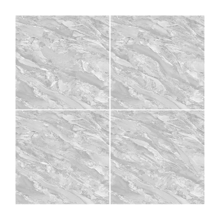 Marble-Look Polished Porcelain Wall And Floor Tile 600x600mm