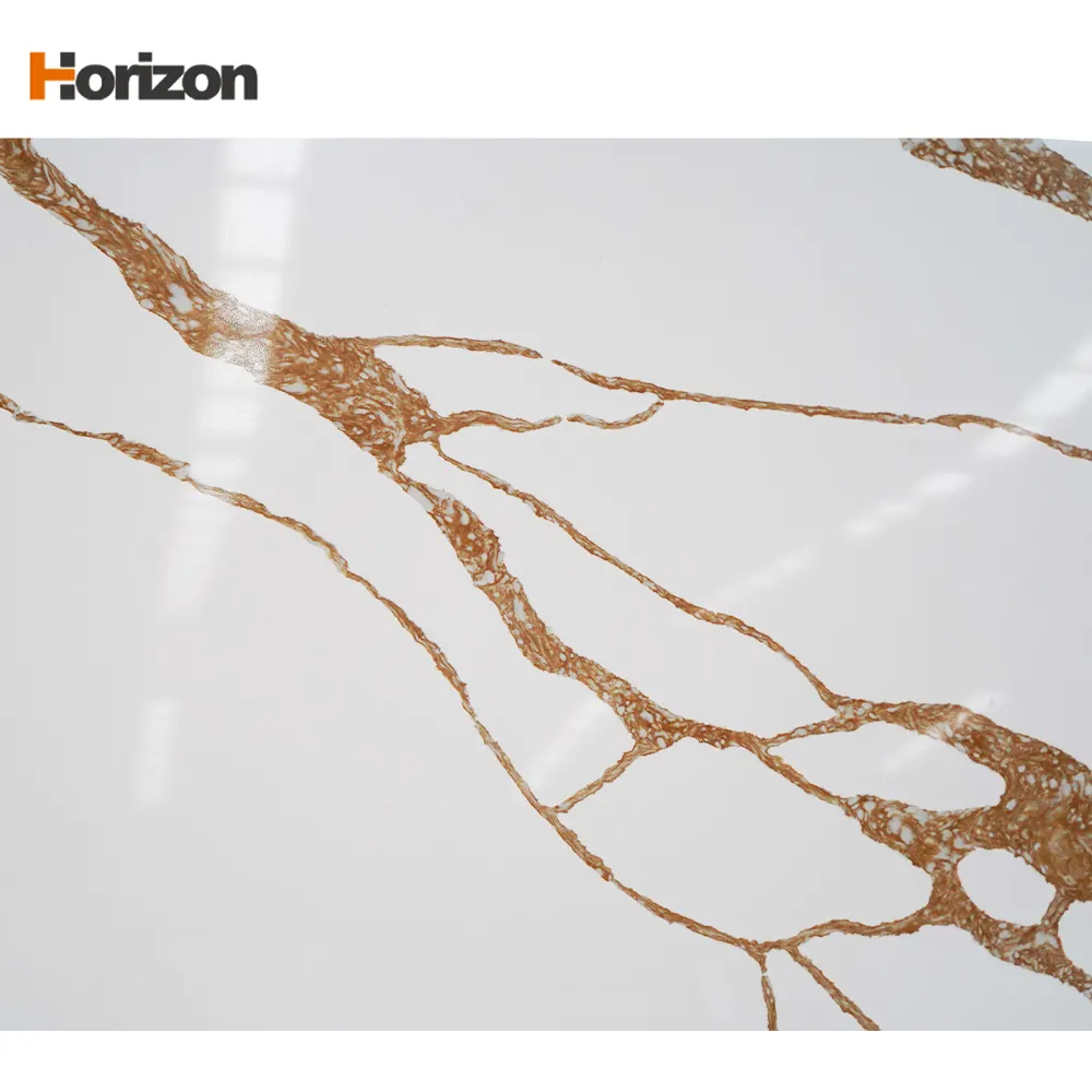 Calacatta White Engineered Quartz Slab 3200x1600mm