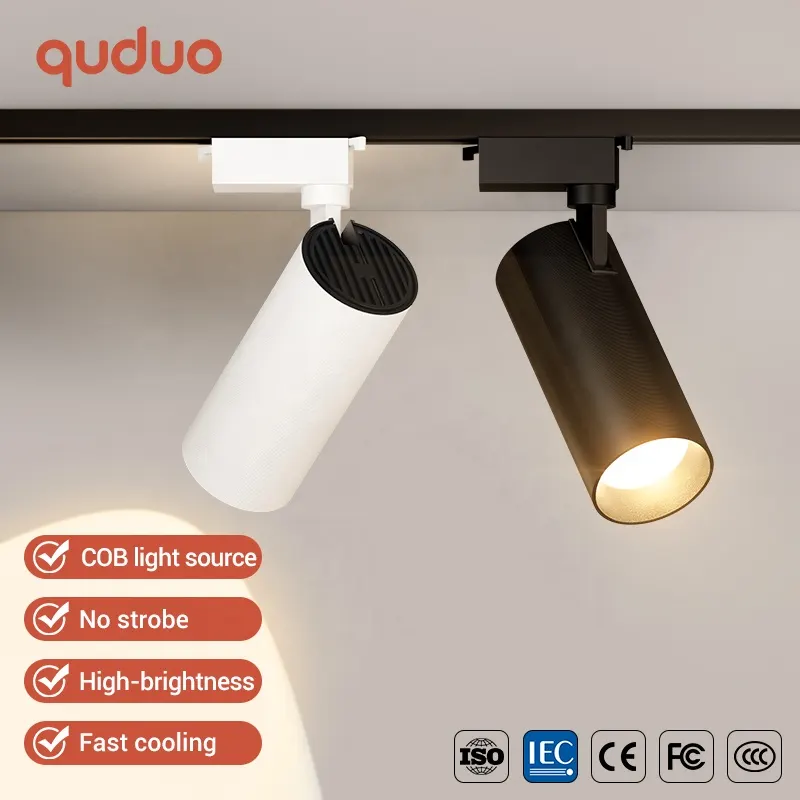 Aluminum COB LED Track Spotlight Black/White 20/30W product sample