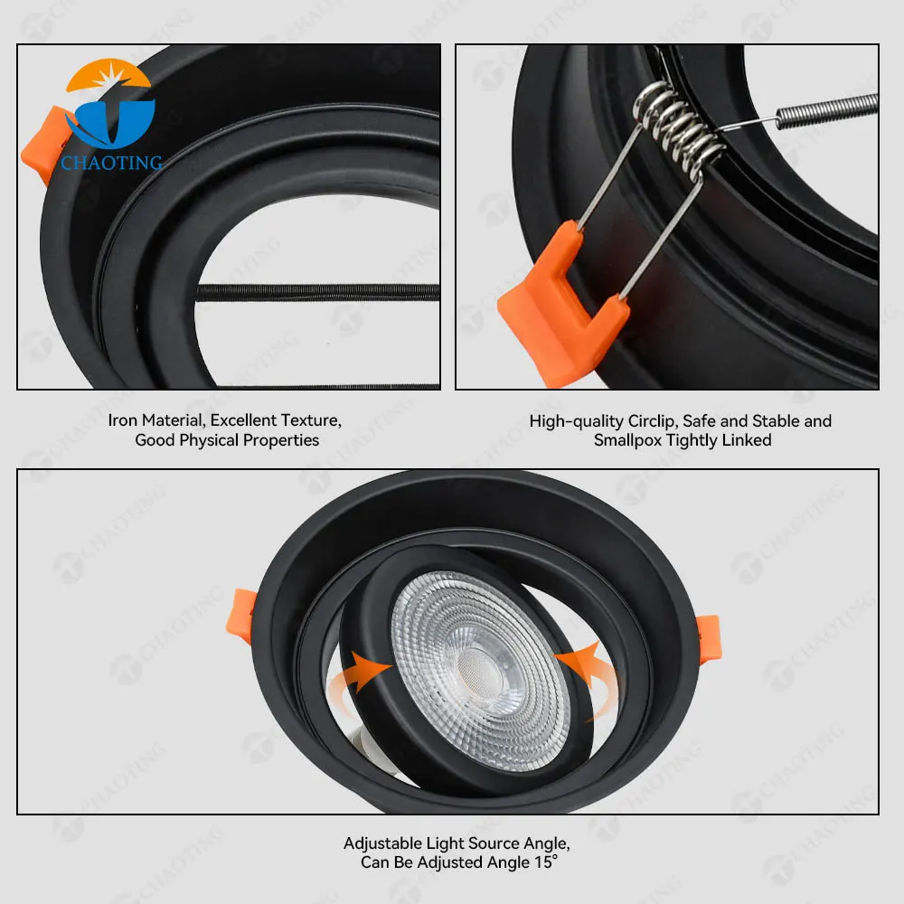 Anti-Glare Adjustable Recessed Downlight Housing PAR30/AR111