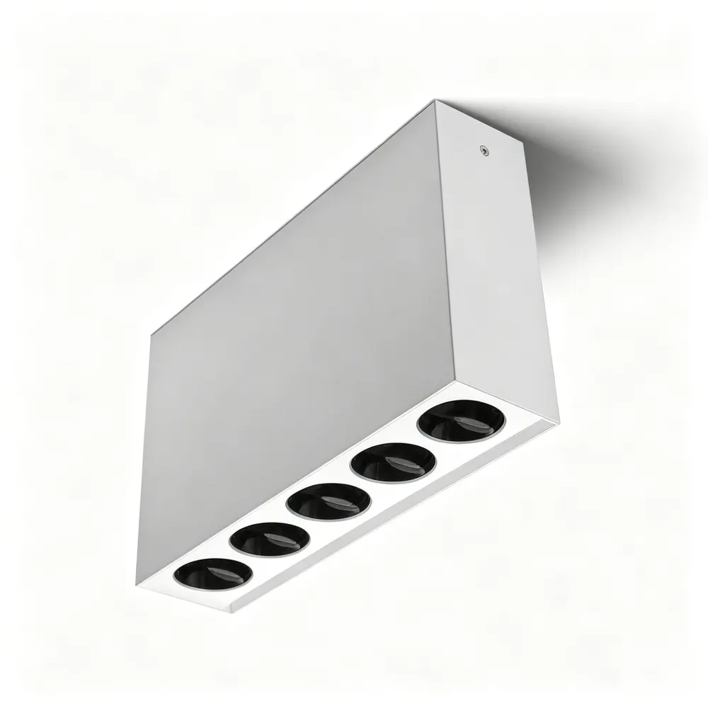 Dimmable Surface-Mounted Aluminum LED Grille Spotlight