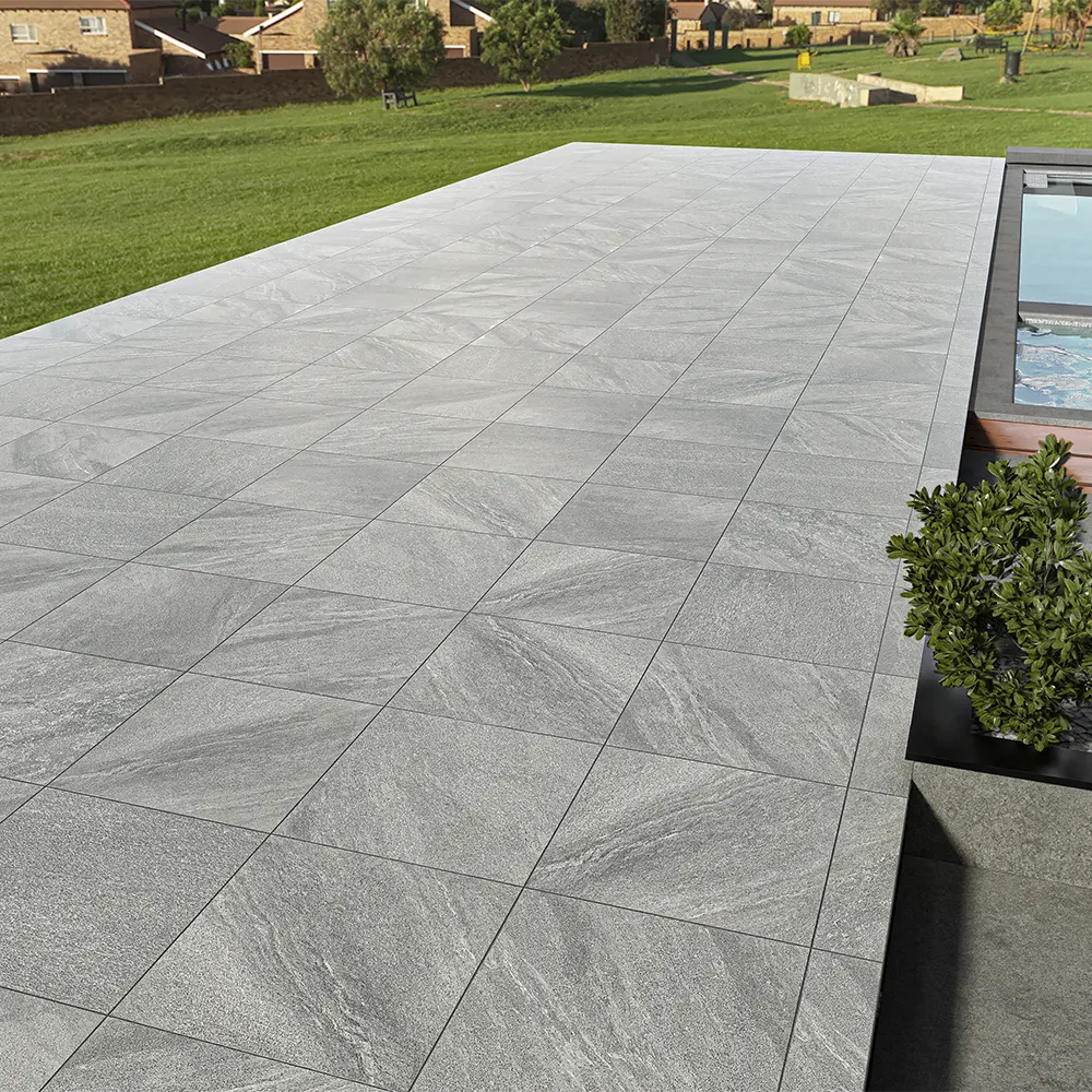 Non-Slip Stone-Look Matte Porcelain Floor Tile 600x600mm/600x1200mm