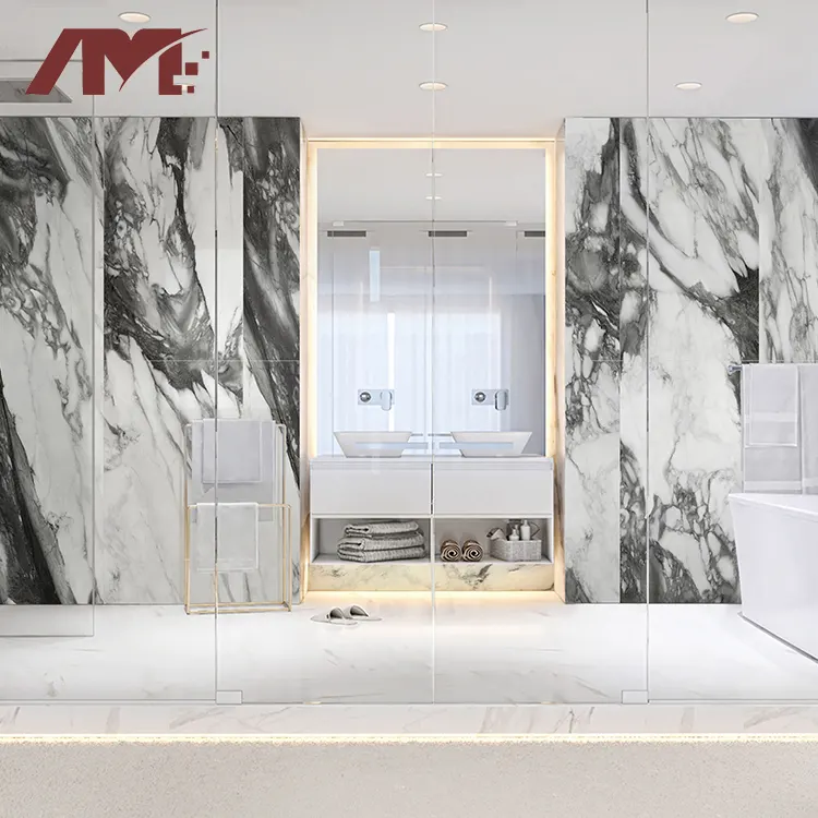 Marble-Look Porcelain Floor Tile 800x1400mm