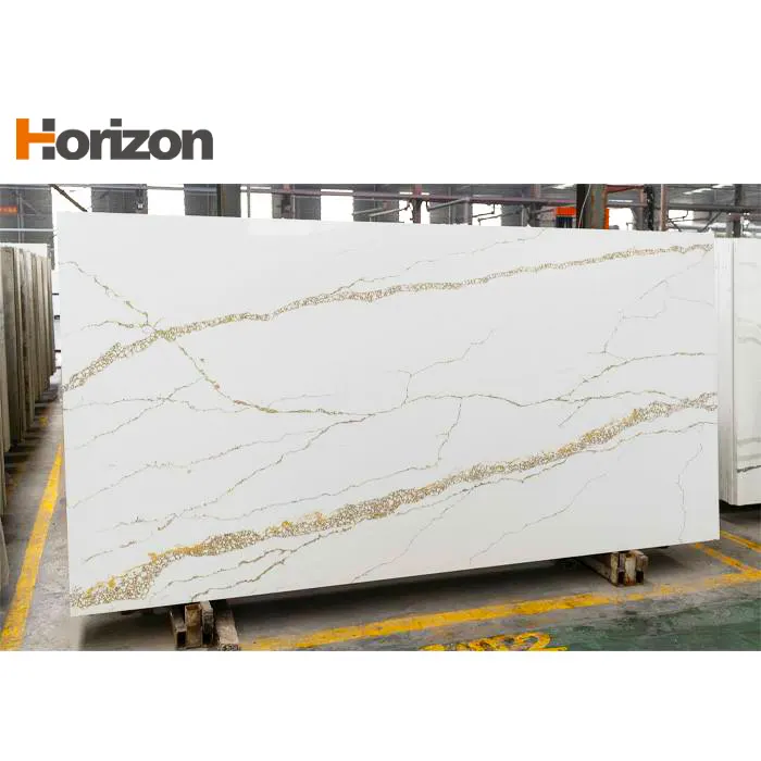 Calacatta White Engineered Quartz Slab 3200x1600mm