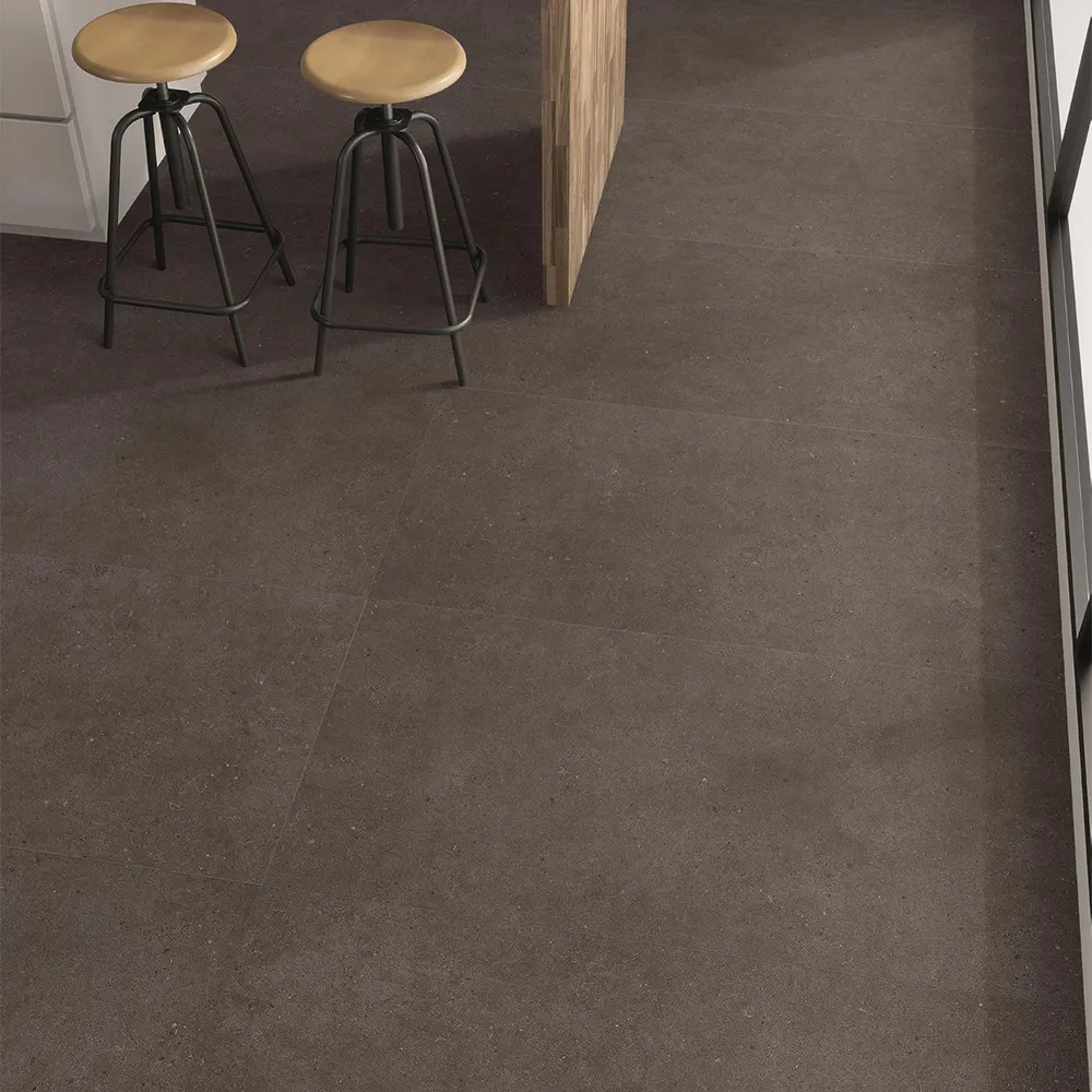 Marble-Look Glazed Ceramic Floor Tile 600x1200mm