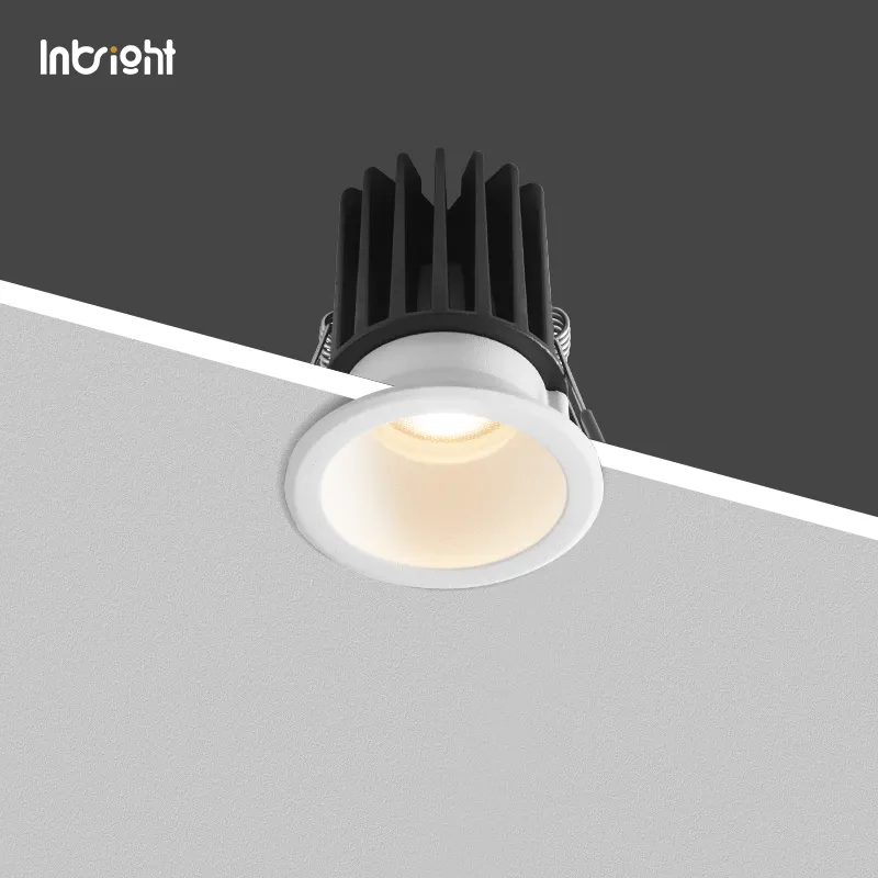 Anti-Glare Dimmable Recessed COB LED Downlight 8-28W IP65 product sample