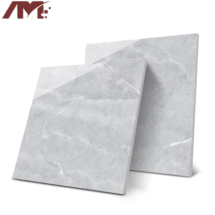 Calacatta Polished Porcelain Floor Tile 600x600mm product sample