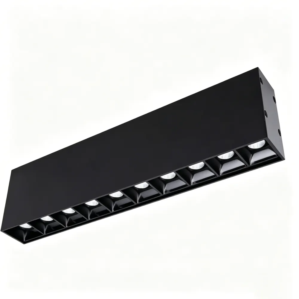 Surface-Mounted Rectangular Aluminum LED Grille Spotlight