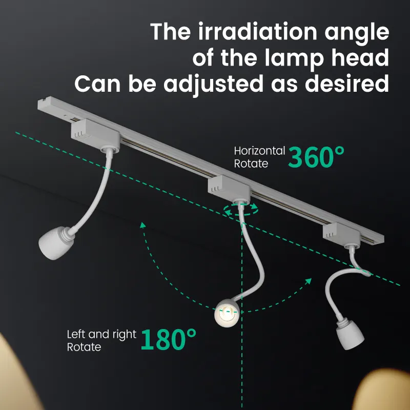 Aluminum LED Track Spotlight 5-12W