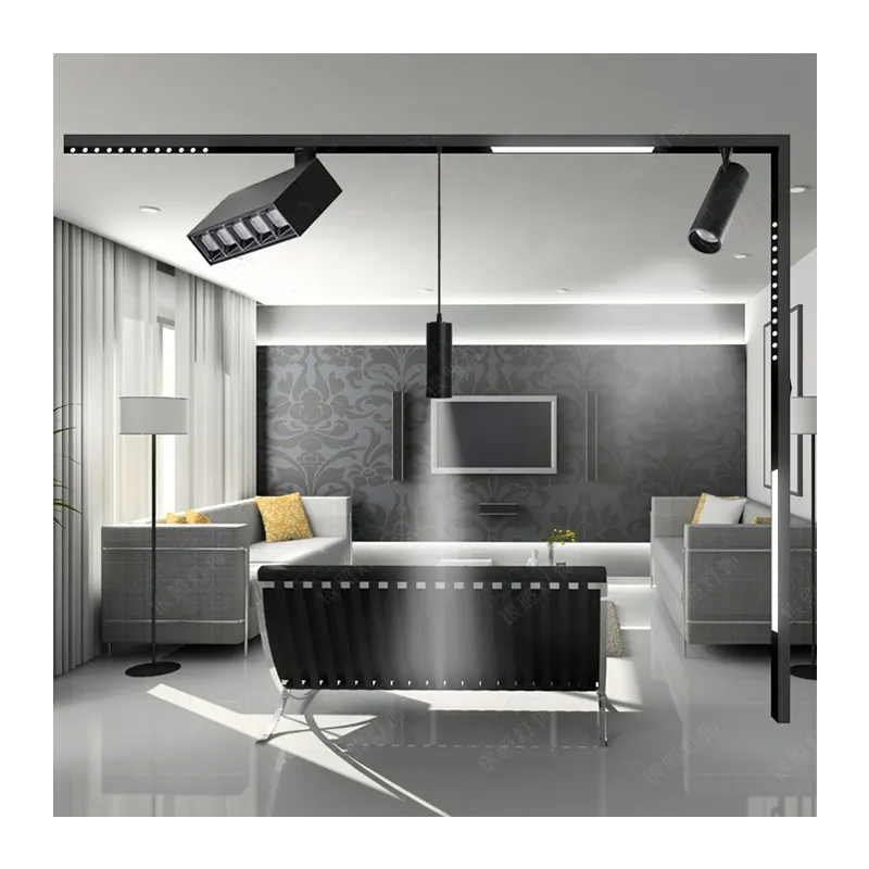 Recessed Aluminum Magnetic Linear COB LED Track Light 8-30W