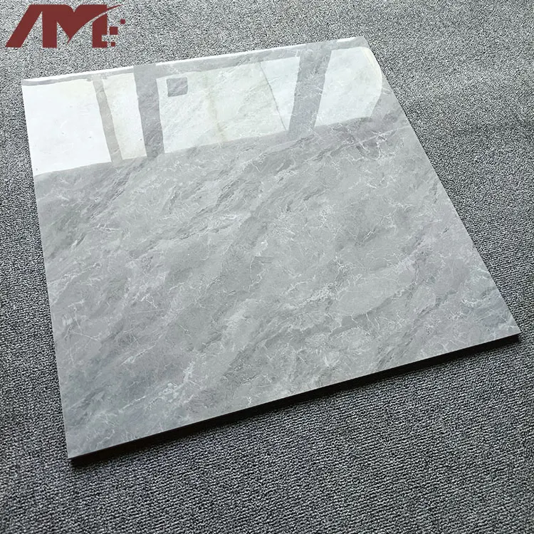 Marble-Look Glazed Porcelain Floor Tile 600x600mm