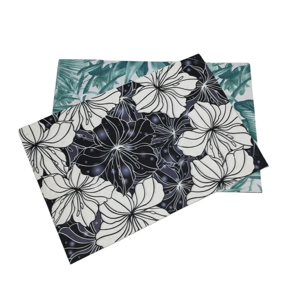 Cut-Pile White Polyester Entrance Door Mat 40x60cm With PVC Backing product sample