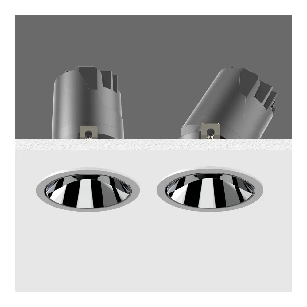 Trimless Recessed/Surface-Mounted Aluminum COB LED Downlight 12-24W IP20