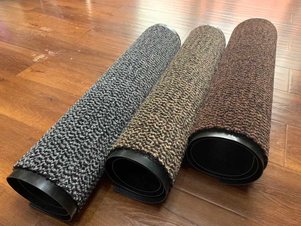 Non-Slip Cut-Pile PVC Entrance Door Mat With PVC Backing