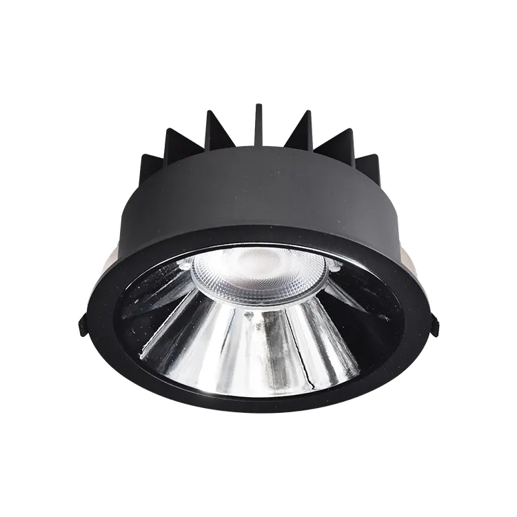 Recessed Aluminum COB LED Downlight Black/White 15-50W IP65