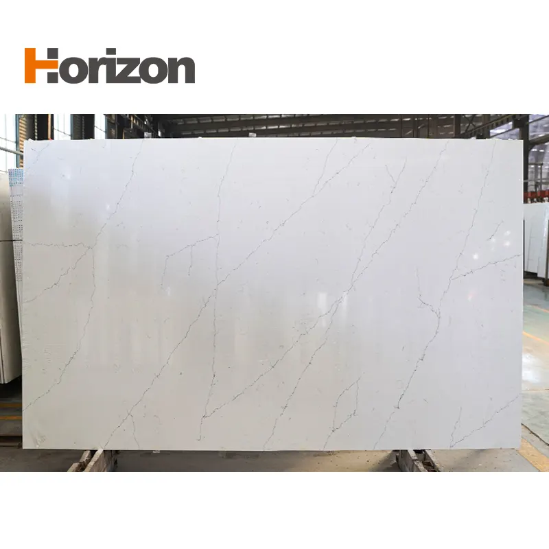 Calacatta White Engineered Quartz Slab 3200x1600mm