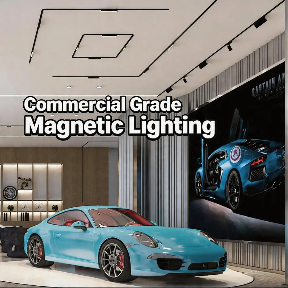Dimmable Aluminum Magnetic LED Track Spotlight 6-20W 3CCT Selectable product sample