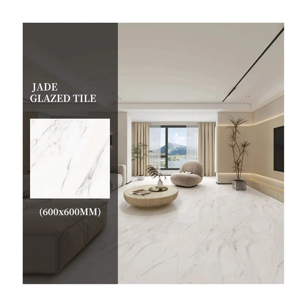 Stone-Look Porcelain Floor Tile 600x600mm