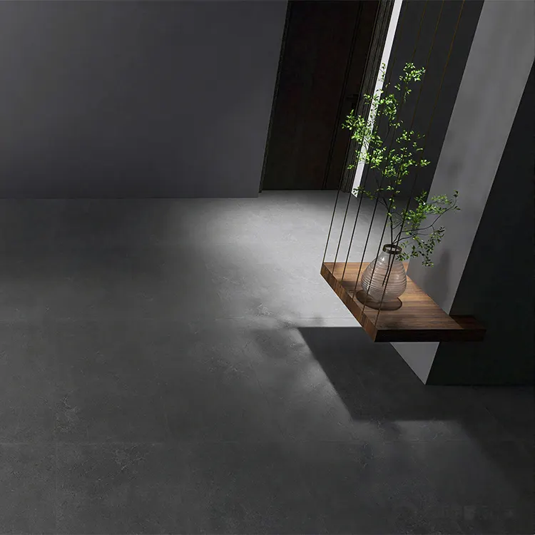 Non-Slip Concrete-Look Ceramic Floor Tile 600x1200mm