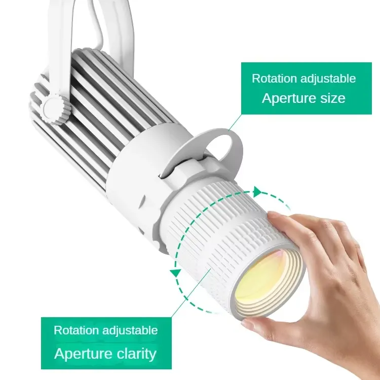 Adjustable Aluminum COB LED Track Spotlight 5-12W