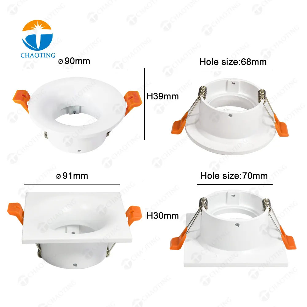 Rotating Aluminum Downlight Housing For GU10/MR16