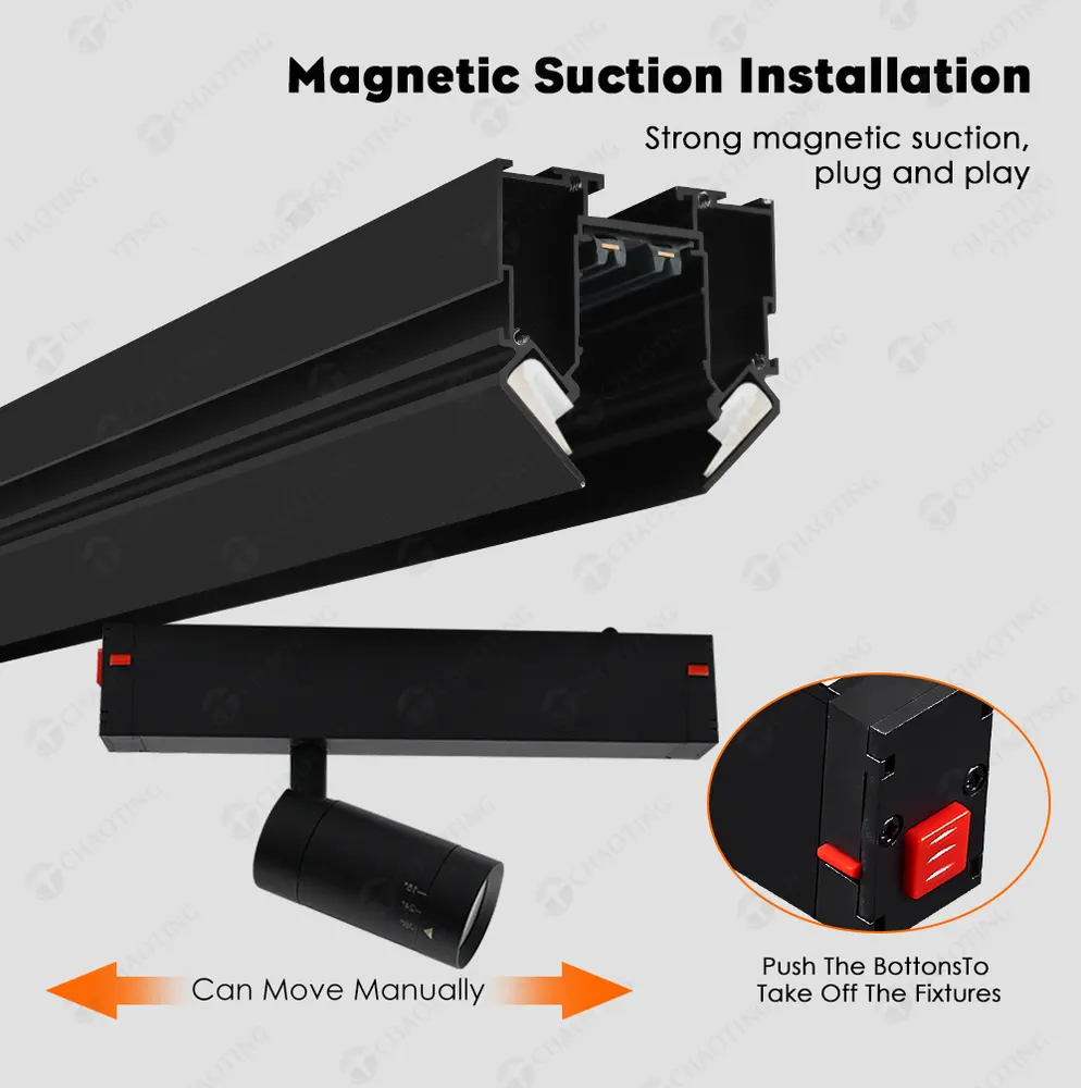 Tuya WiFi Aluminum Magnetic LED Track Spotlight 7-27W 220V
