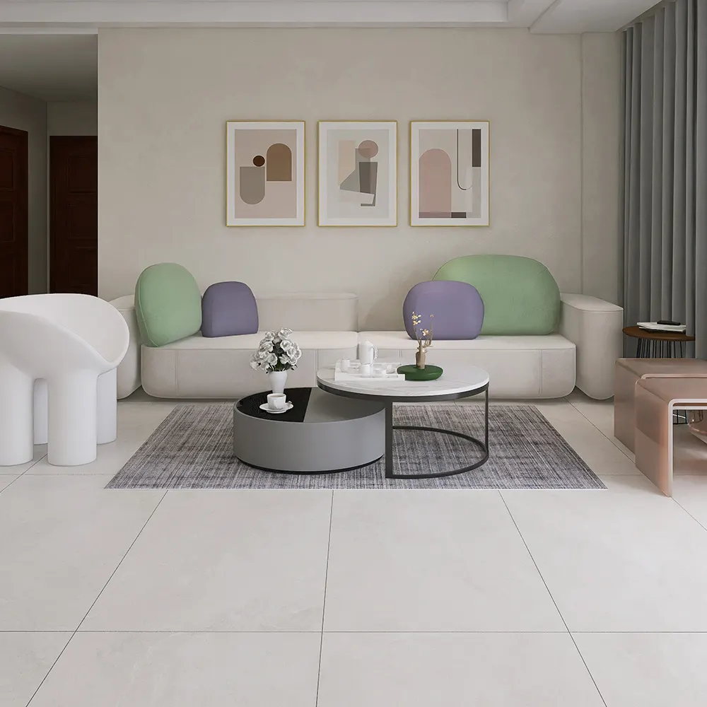 Stone-Look Polished Porcelain Floor Tile 750x1500mm