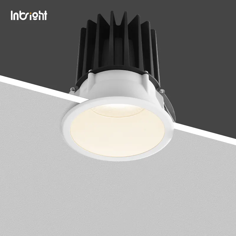 Anti-Glare Recessed Aluminum COB LED Downlight 8-28W IP65