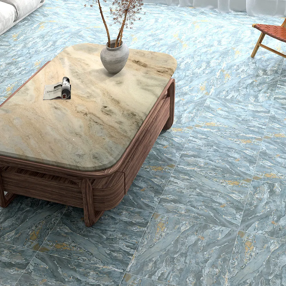 Non-Slip Stone-Look Polished Porcelain Wall And Floor Tile 600x600mm