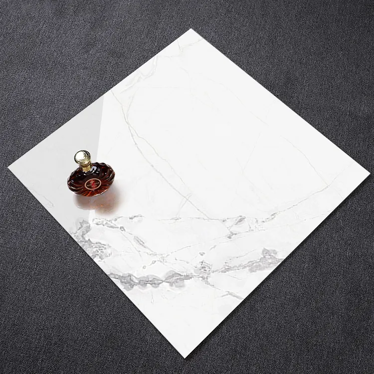 Stone-Look Polished Porcelain Floor Tile 600x600mm