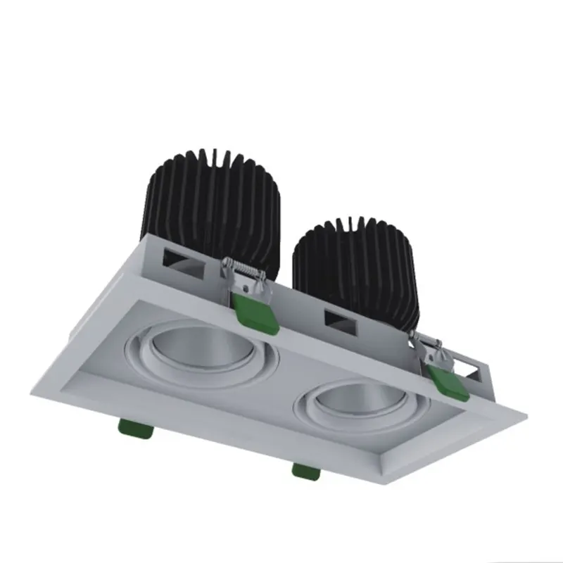 Adjustable Recessed Square LED Grille Spotlight 24-32W