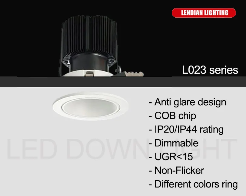 Trimless Recessed Aluminum LED Downlight 6W