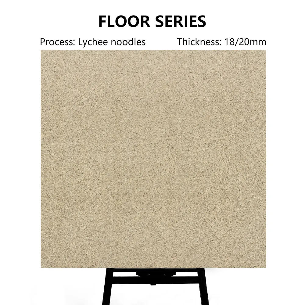 Non-Slip Stone-Look Porcelain Exterior Wall Tile 600x600mm