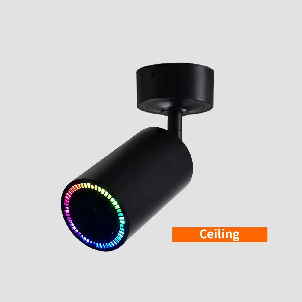 Smart Dimmable Aluminum Magnetic LED Track Spotlight With Bluetooth Speaker product sample