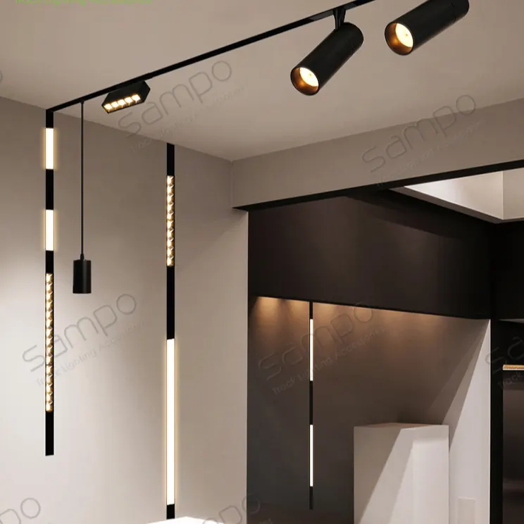 Adjustable Surface-Mounted Aluminum Magnetic LED Track Spotlight 8-30W