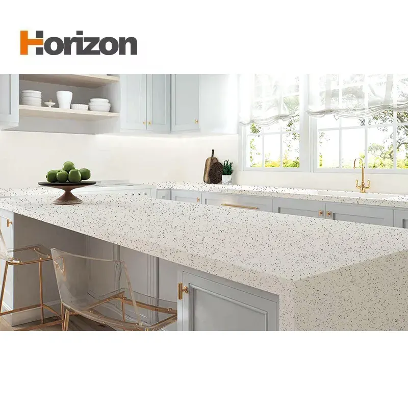 Jade-Look White Engineered Quartz Slab 3200x1600mm