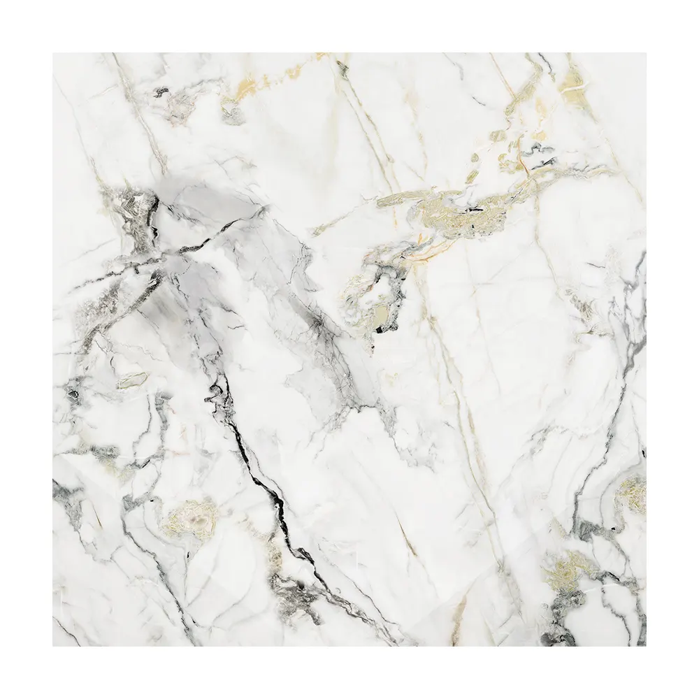 Marble-Look Porcelain Floor Tile 60x60cm/600x600mm