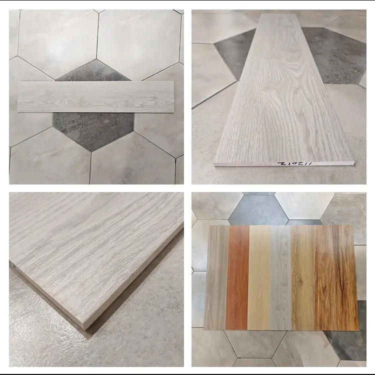 Non-Slip Wood-Look Ceramic Floor Tile 150x800mm