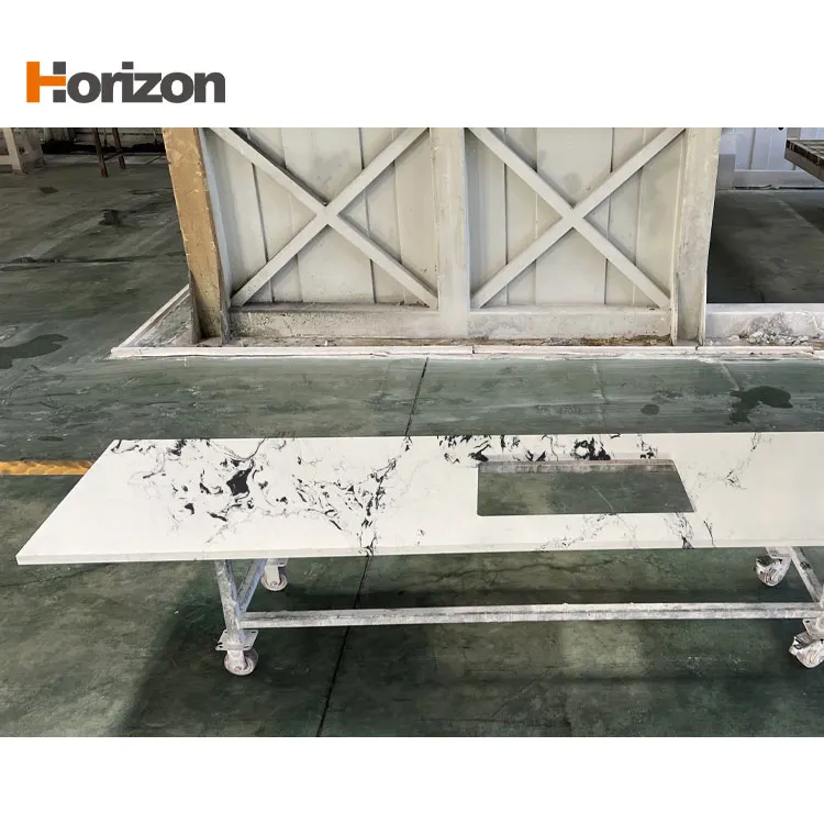 Calacatta White Engineered Quartz Slab 3200x1600mm