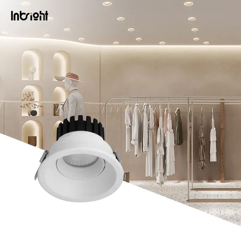 Anti-Glare Recessed Round LED Downlight 8-28W IP65