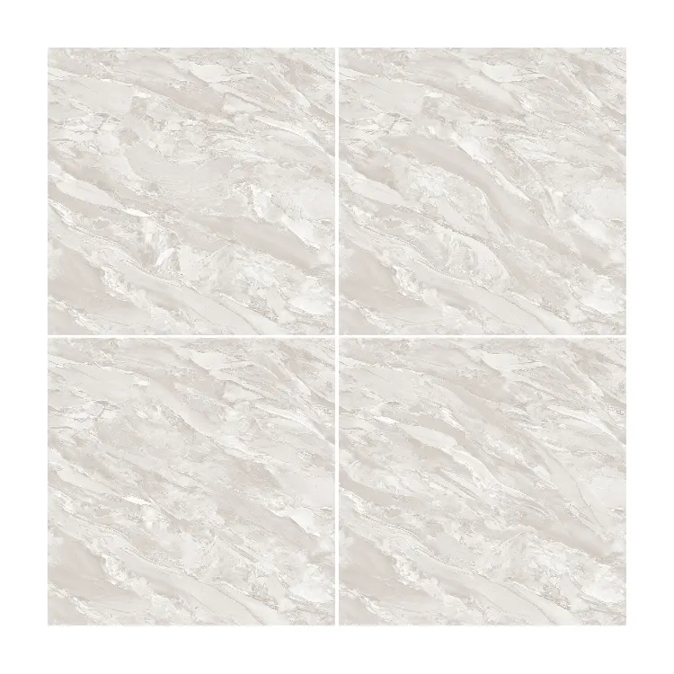 Stone-Look Glossy Porcelain Floor Tile 600x600mm