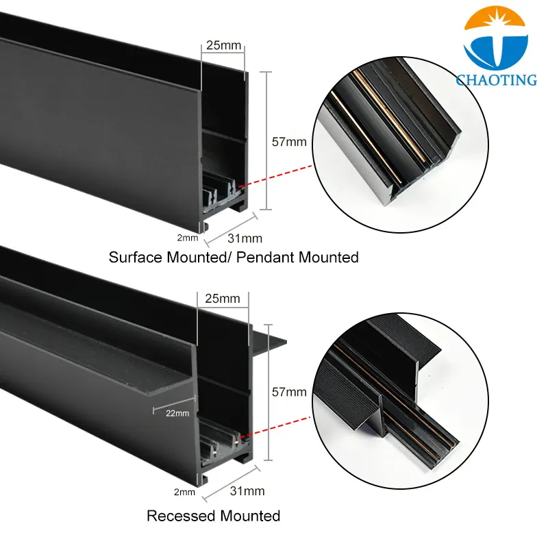 Adjustable Zoomable Magnetic Linear LED Track Spotlight 7-27W