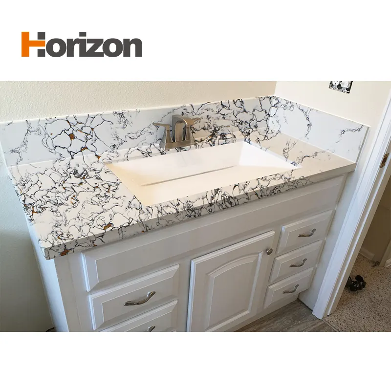 White Engineered Quartz Slab 3200x1600mm