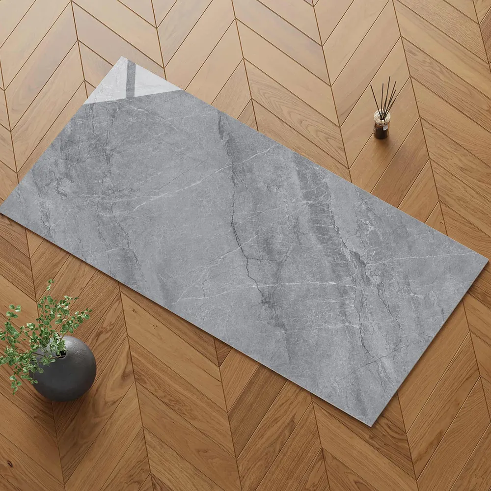Stone-Look Polished Porcelain Floor Tile 750x1500mm