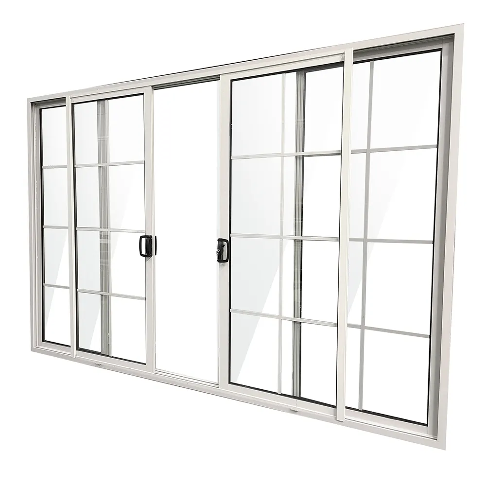 White Thermal-Break Aluminum Sliding Door 5+12A+5mm
