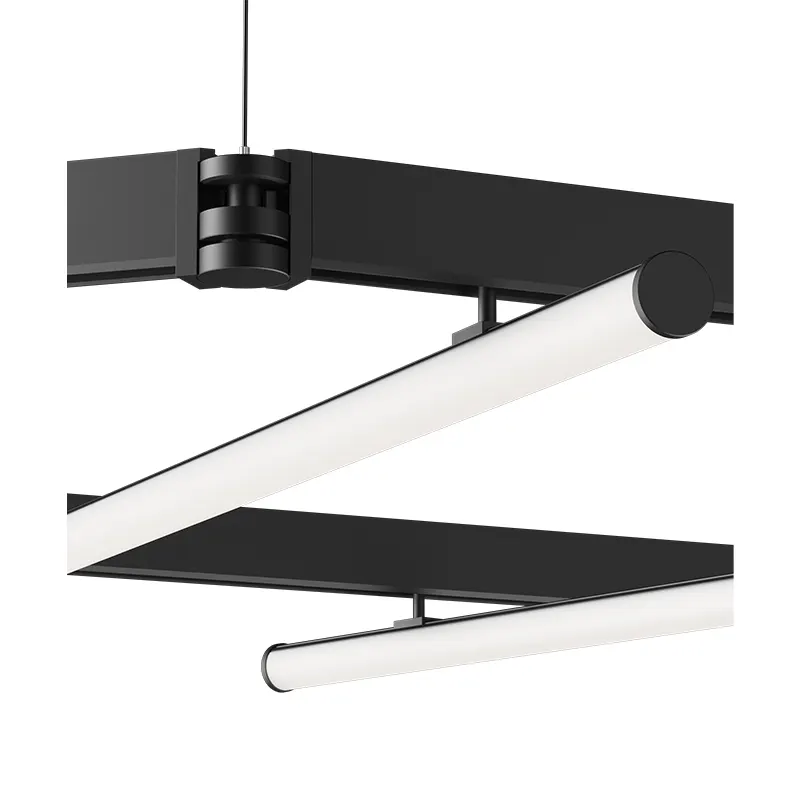 Adjustable Recessed Aluminum Magnetic LED Track Spotlight Black 48V For 2-Wire Track